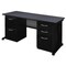 Fusion Fusion Double Pedestal Desks, 30 D X 29 H, 72 W X Wood, Metal MDP7230GY - alternate 1